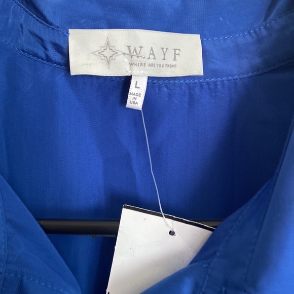 NWT Wayf royal blue collard romper - Picture 4 of 8